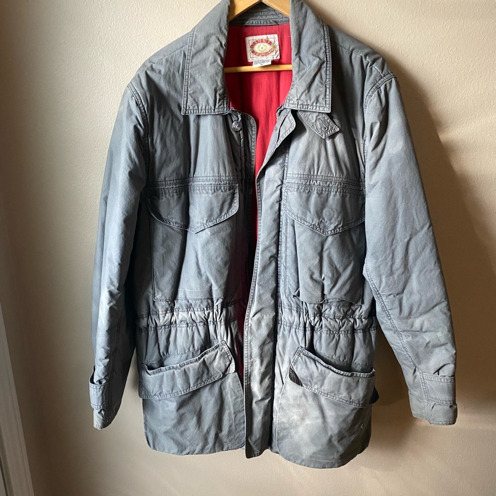 Olive green vintage banana republic coat